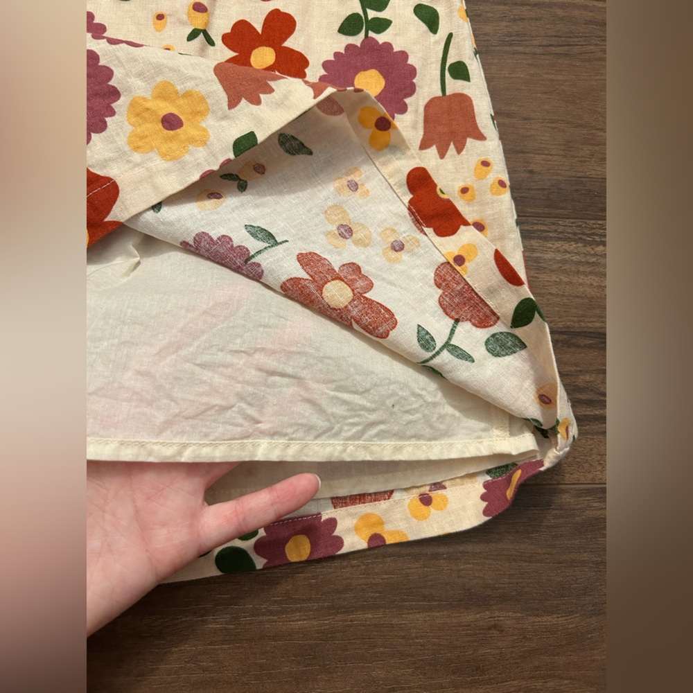Floral Linen Modcloth x Princess Highway Mini Skirt - Picture 11 of 16